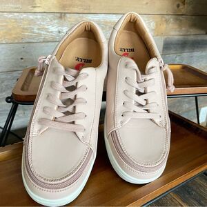 BILLY Zip Around and Lace adaptable Footwear in Pink EUC Women’s Size 8